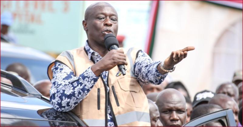 Deputy President Rigathi Gachagua lectured leaders from Mt Kenya for blackmailing the Mt Kenya region.